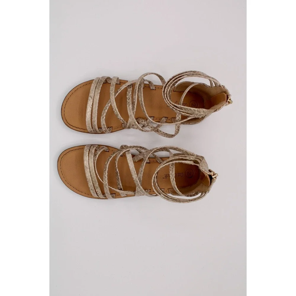 Cat & Jack‎ Gladiator Sandals Gold Size 2